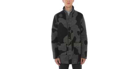 Camo Jacuard Coatigan