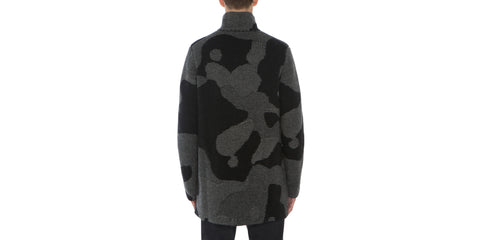 Camo Jacuard Coatigan